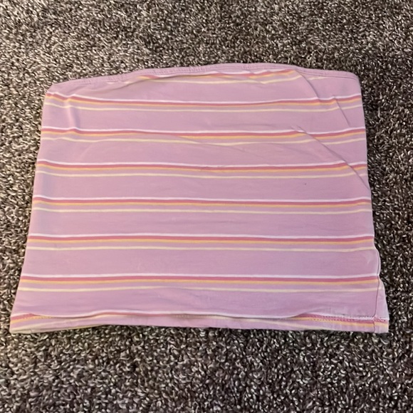 Cute pink stripy vintage tube top - Picture 2 of 3